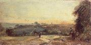 John Constable Autumnal Sunset painting